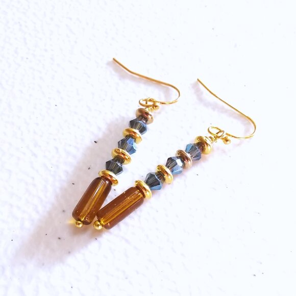 Handmade: Stick Earrings! Slim Beaded & Lightweight ~ Each Pair is different! - Picture 4 of 6